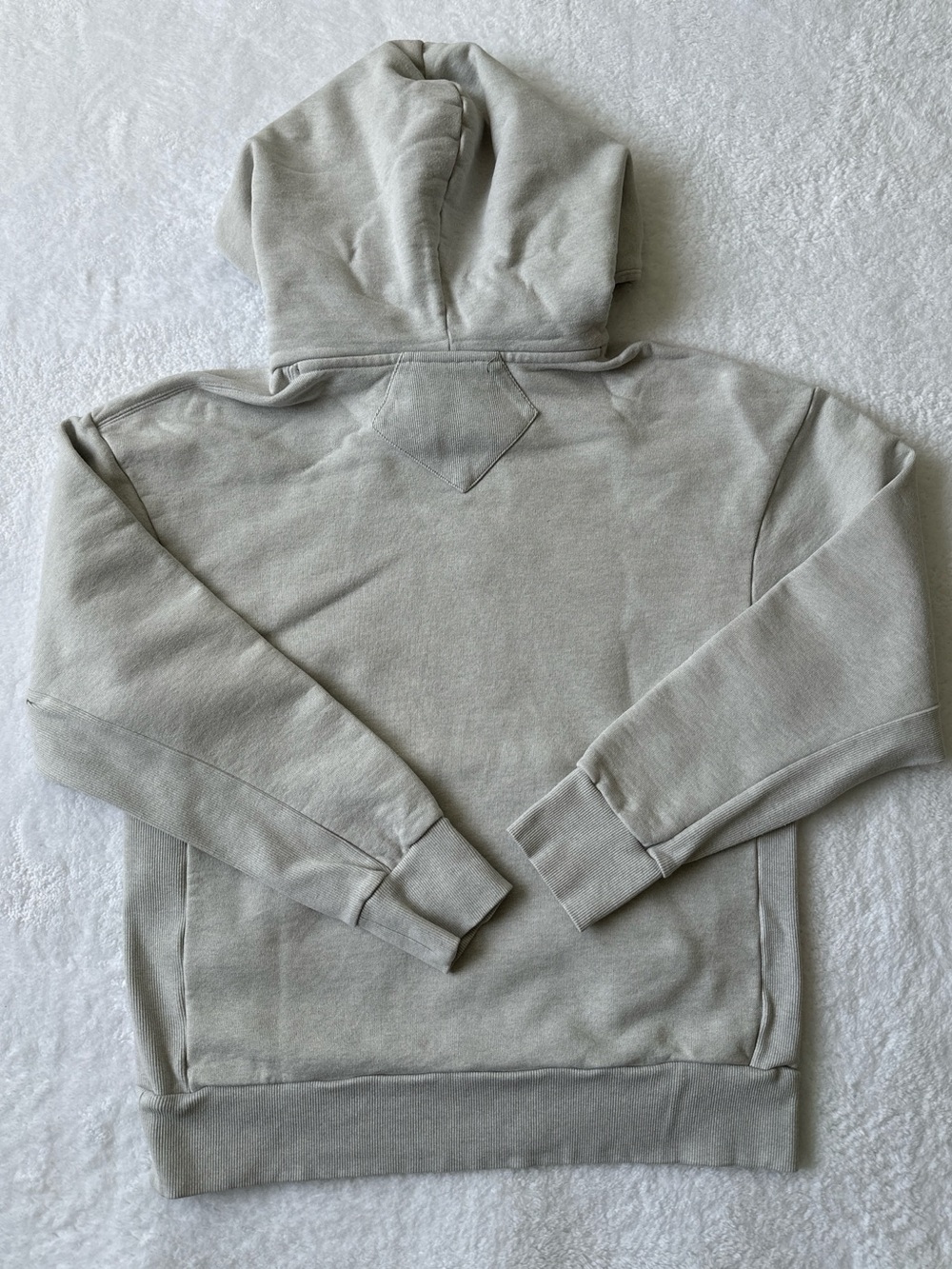 Nike Air Jordan Heavyweight Fleece Pullover Hoodie Cream Oatmeal Size Small - Picture 5 of 8